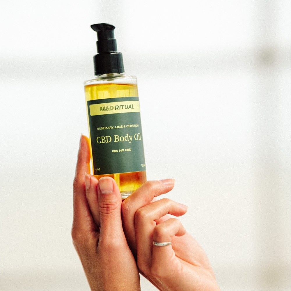 CBD massage oil and the benefits of touch